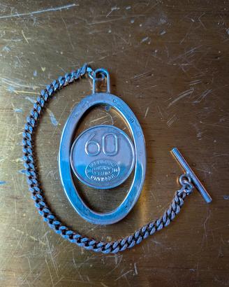 Catena da taschino / Portachiavi ARGENTO 925 
