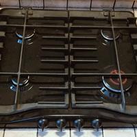 Piano cottura a gas Rex Electrolux all black