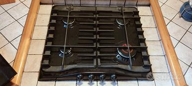 Piano cottura a gas Rex Electrolux all black