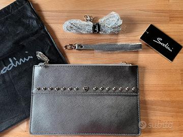 Borsa pochette Sodini grigia nuova