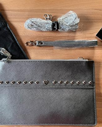 Borsa pochette Sodini grigia nuova