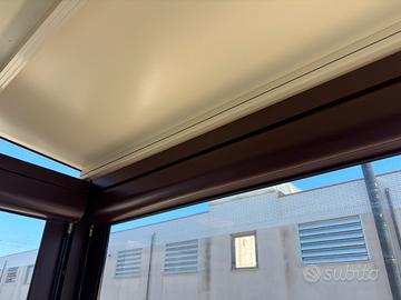 Pergotenda: teli Crystal-(pvc)+cassonetto+arganell