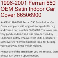 Telo copriauto Ferrari 550