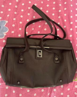 Borsa marrone nero giardini