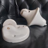 antico saliscendi lampadario porcellana