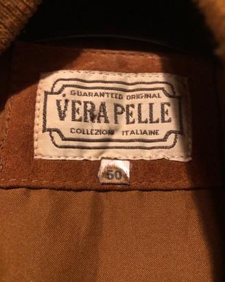 Giubbotto in pelle scamosciata
