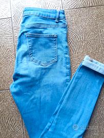 jeans donna skinny blu taglia 42 stretti Denim Co
