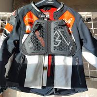 Giacca in pelle traforata MTech per Moto 