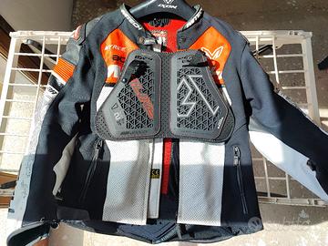 Giacca in pelle traforata MTech per Moto 