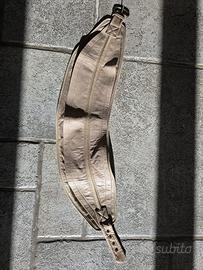 Cintura bustier "Scervino street" di pelle