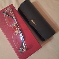 occhiali argento cartier