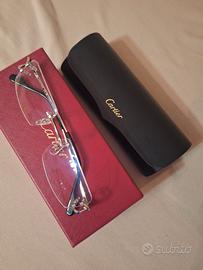 occhiali argento cartier