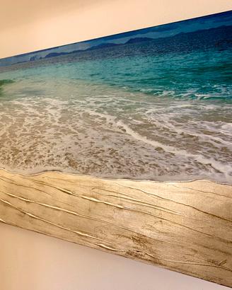 Quadro Pintdecor resine e foglia argento