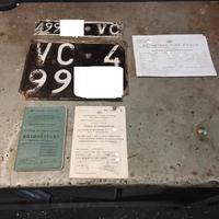 targhe libretto compl visura Lancia Appia 1959