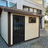 Casetta da giardino in pannello coibentato.