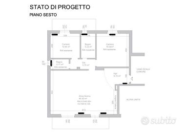 Rif.1373- appartamento trilocale