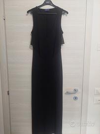 vestito lungo nero aeffe by Alberta Ferretti