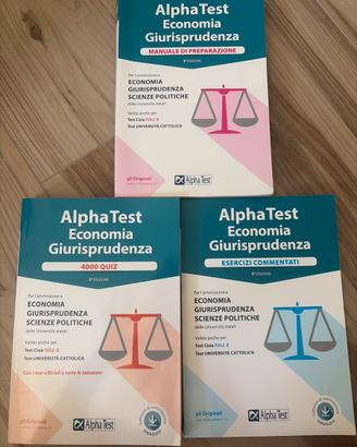 Alpha test economia giurisprudenza