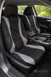 set coprisedili grigio e nero 9 pezzi