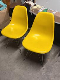 Eames Hermann miller  Sedie Vetroresina Giallo