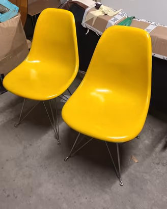 Eames Hermann miller  Sedie Vetroresina Giallo