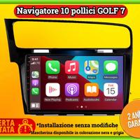 Autoradio CarPlay 10 pollici specifico GOLF 7