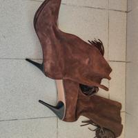 stivali vero cuoio scamosciati kallistè 