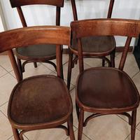 4 sedie in legno 