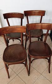 4 sedie in legno 
