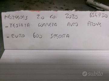 Testata completa mercedes 2.0 cdi 2020