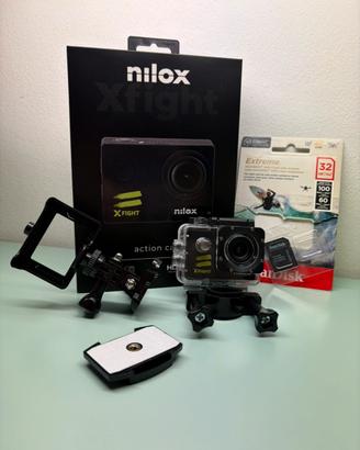 Nilox x-fight con micro sd 32gb
