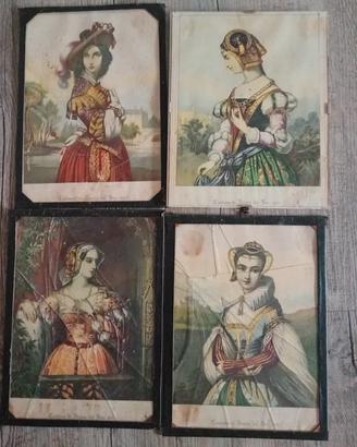 4 stampe d'epoca Gino Luppi da restaurare