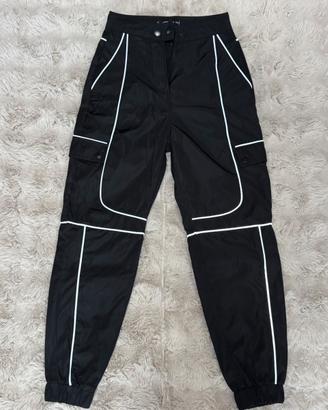 Pantaloni New Yorker neri XXS catarifrangenti