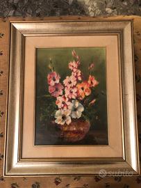 Dipinto Liberty con cornice in legno