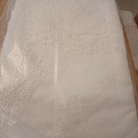copriletto artigianale matrimoniale lino/cotone