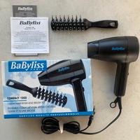 Asciugacapelli e spazzola Babyliss