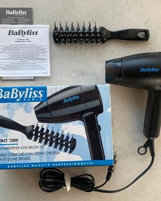 Asciugacapelli e spazzola Babyliss