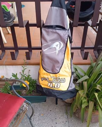 Vela Kitesurf Airush Flow 8.0 m² completa di sacca