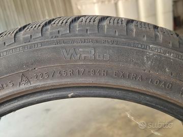 N°4 pneumatici invernali Nokian WRD3 225/45 R17"