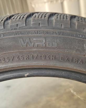 N°4 pneumatici invernali Nokian WRD3 225/45 R17"
