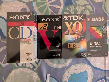 Videocassette VHS nuove sigillate Sony TDK BASF