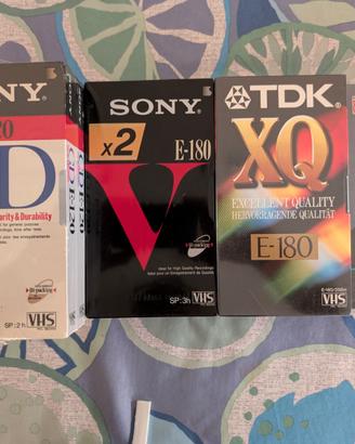 Videocassette VHS nuove sigillate Sony TDK BASF