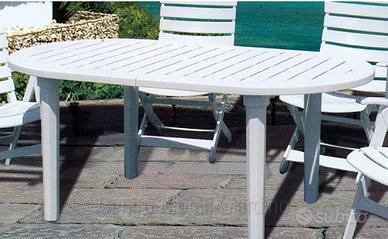 Tavolo ovale allungaile da giardino