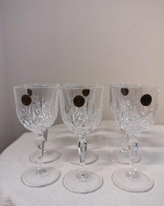 bicchieri vino vetro lavorato RCR