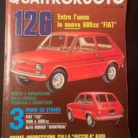 Quattroruote Fiat 126  nr 200 e 206