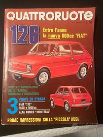 Quattroruote Fiat 126  nr 200 e 206