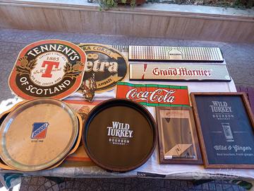 ACCESSORI VINTAGE PUB BAR: VASSOI, LAVAGNE, QUADRI