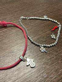 Lotto braccialetti argentati