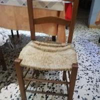 Sedia impagliata per ristoranti