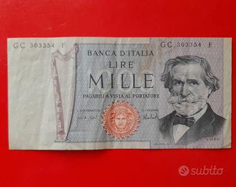 1000 lire Giuseppe Verdi 